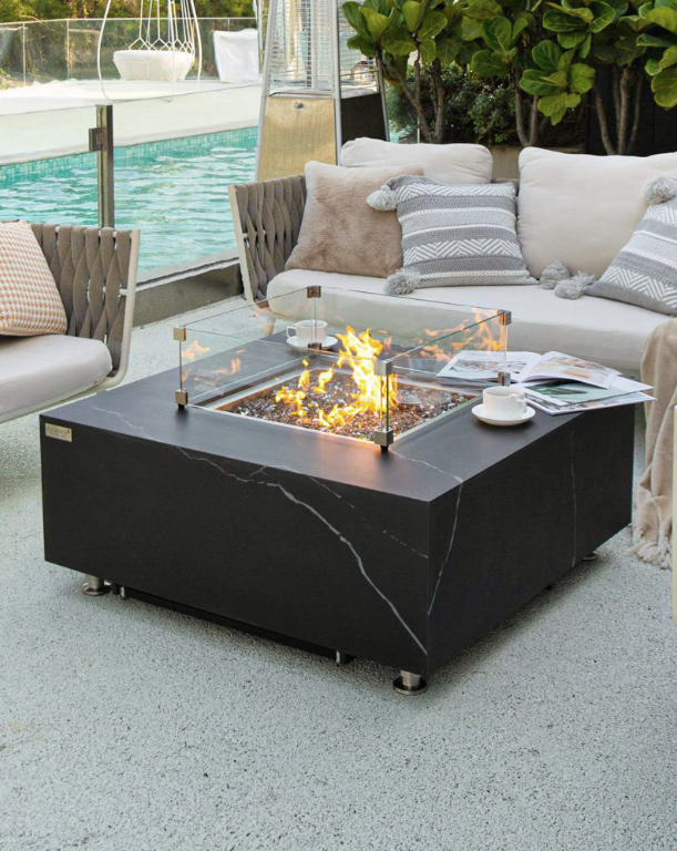 SOFIA Marble Porcelain | Fire Table